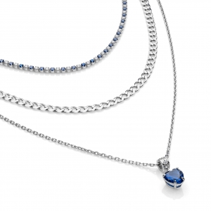 Collana in Argento con zirconi